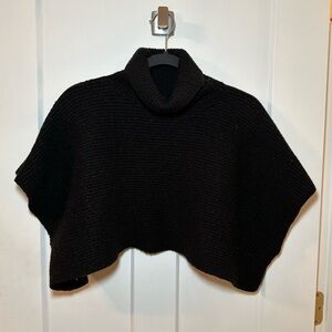 Black Cowl Neck crop Sweater